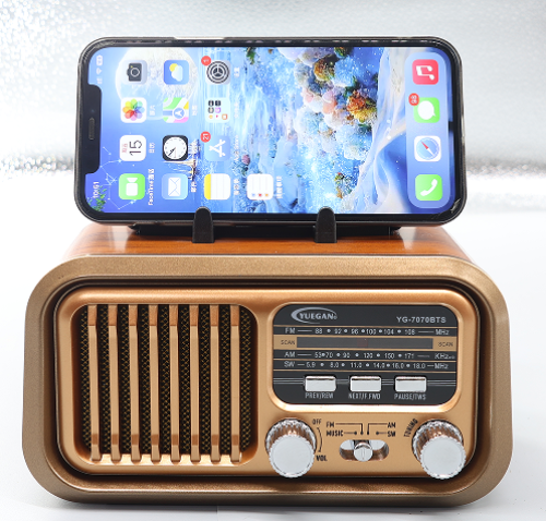 YG-7070/7071BTS Antique Bluetooth Solar Radio