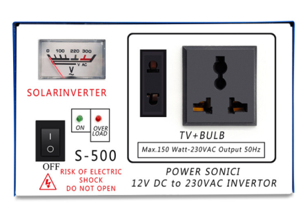 Single Meter Inverter S-200/S-300/S-500VA.  Double meter inverter SI-500/800/1000VA