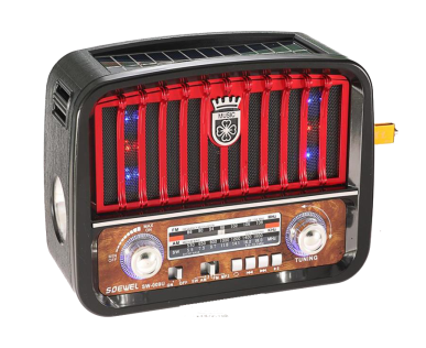 RX-455/456BTS Antique Bluetooth Solar Radio